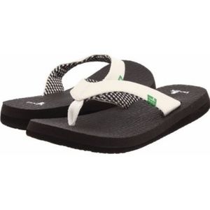Sanuk Women's Yoga Mat Flip-Flop Thong Sandals-WHITE ONLY LEFT